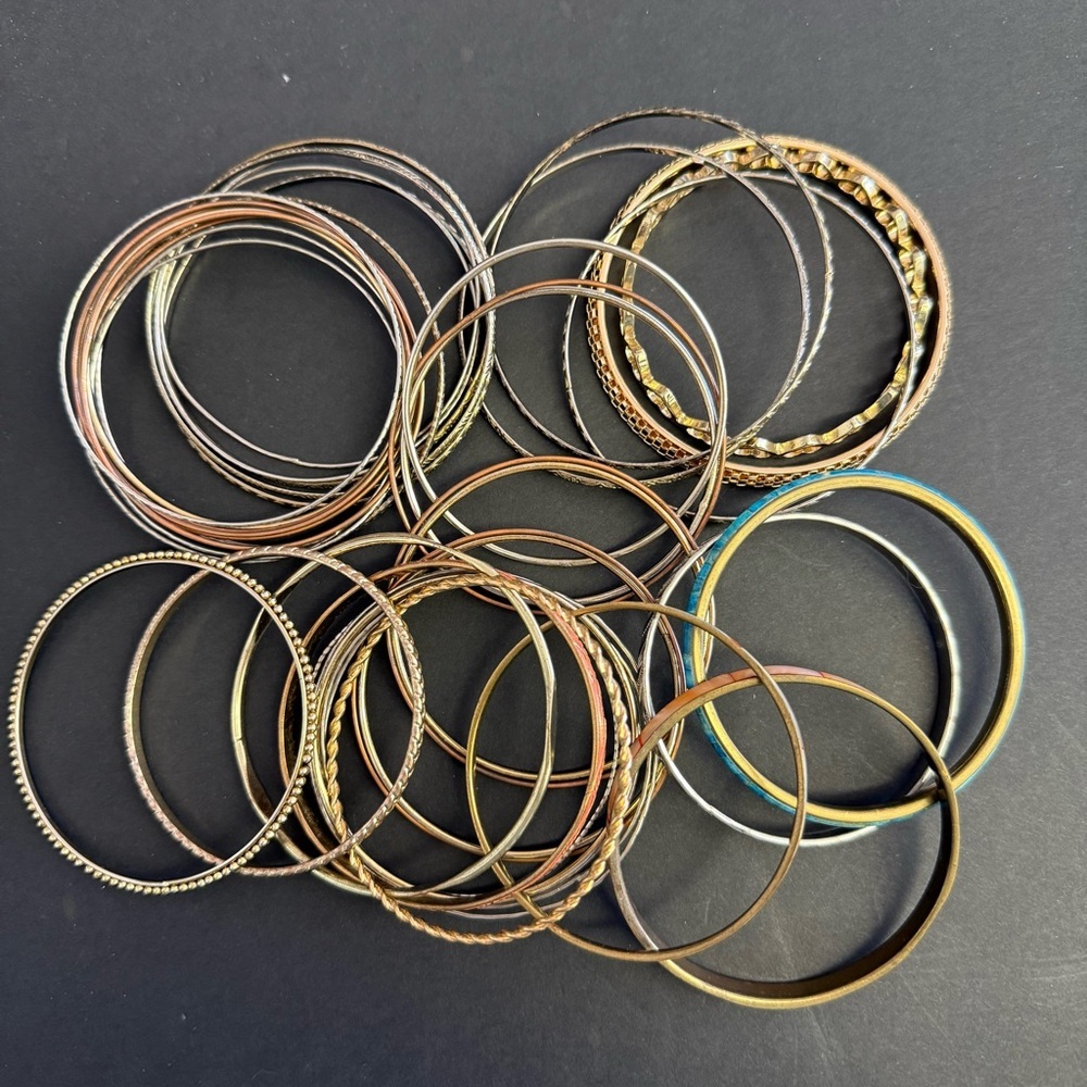 40 bangle bracelets